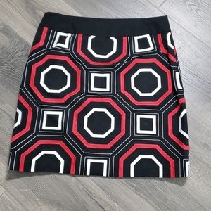 Ann Taylor Geometric Print Skirt